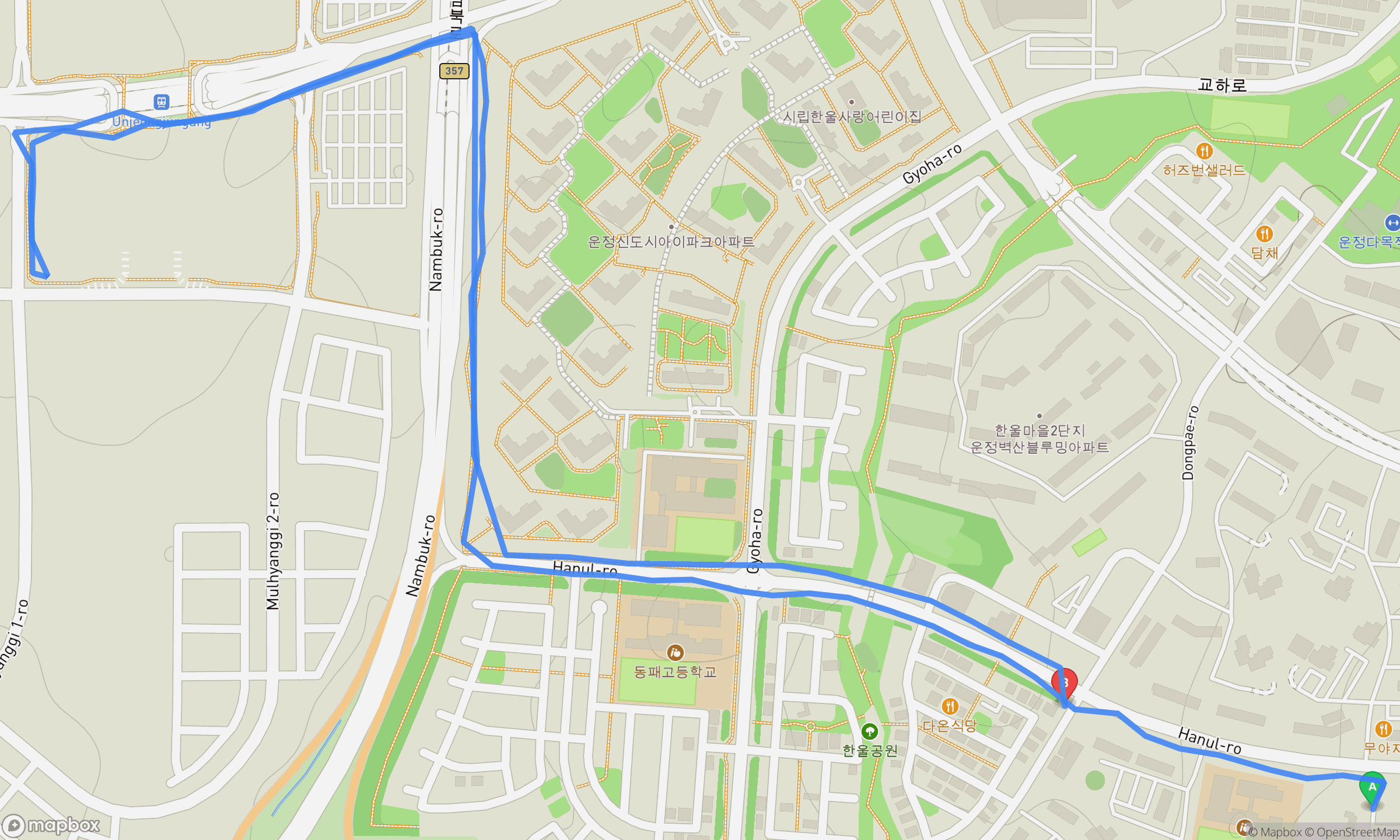 파주 러닝 3.40km — 50대 IT 직장인, 7분대 페이스로 달린 2026-06-24 이지런 기록