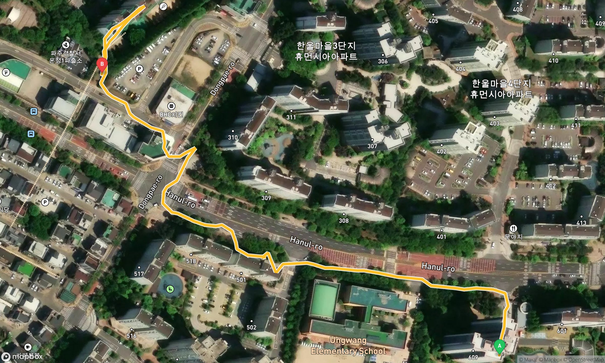 파주 이지런 0.43km — 50대 IT 직장인, 41분 페이스로 17분 버틴 기록 (2026-06-02)