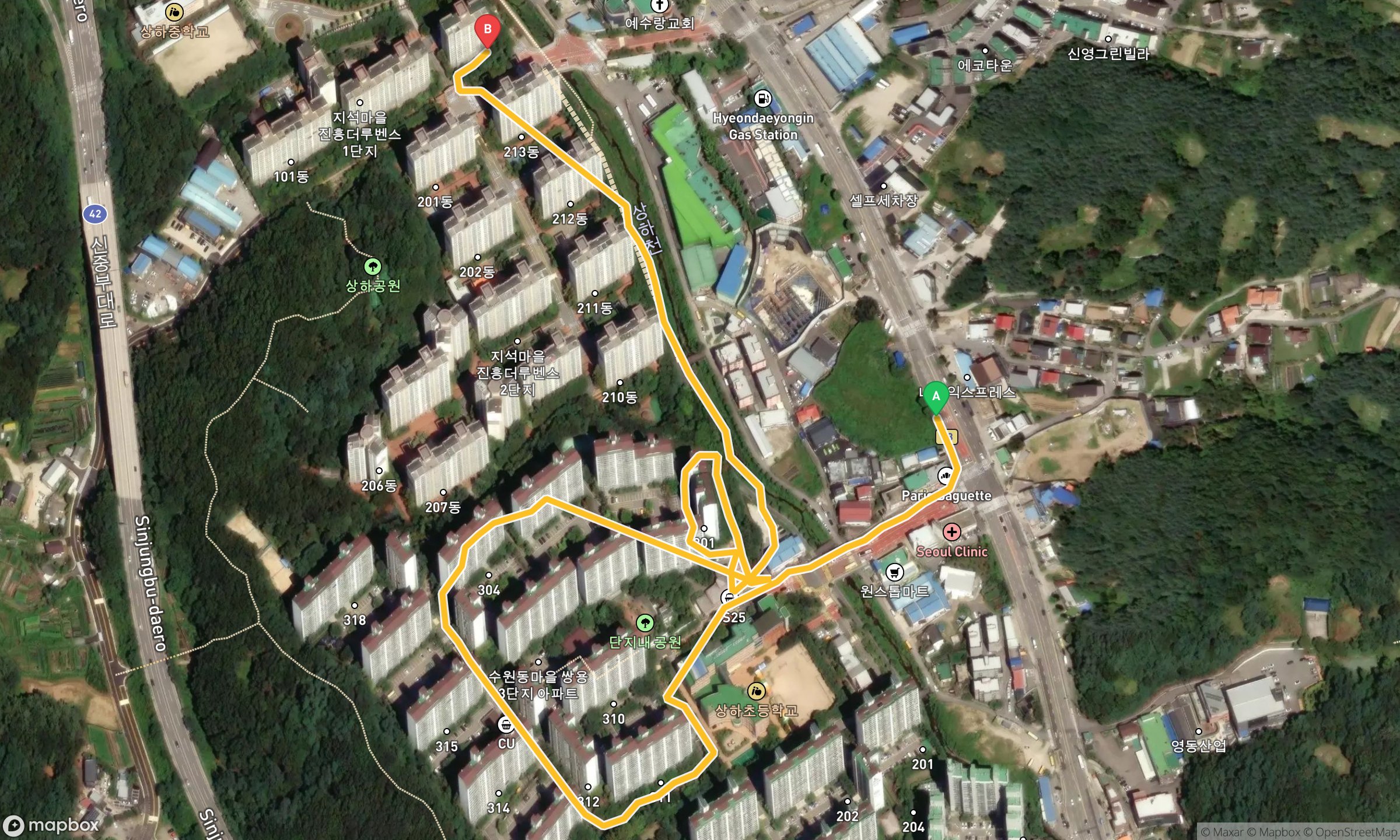 서울 이지런 0.93km — 50대 직장인, 2026-06-02 21분 페이스로 19분 버텨낸 기록